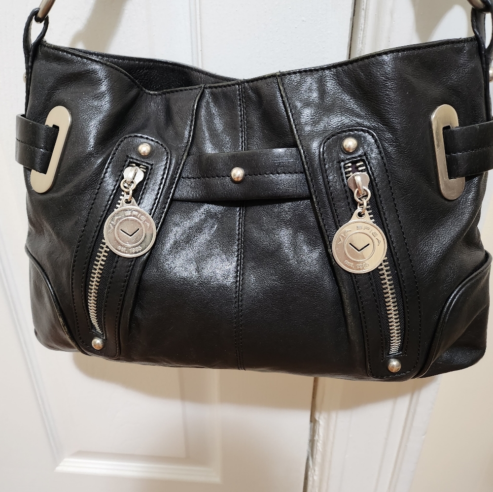 Via Spiga Distressed leather shoulder bag